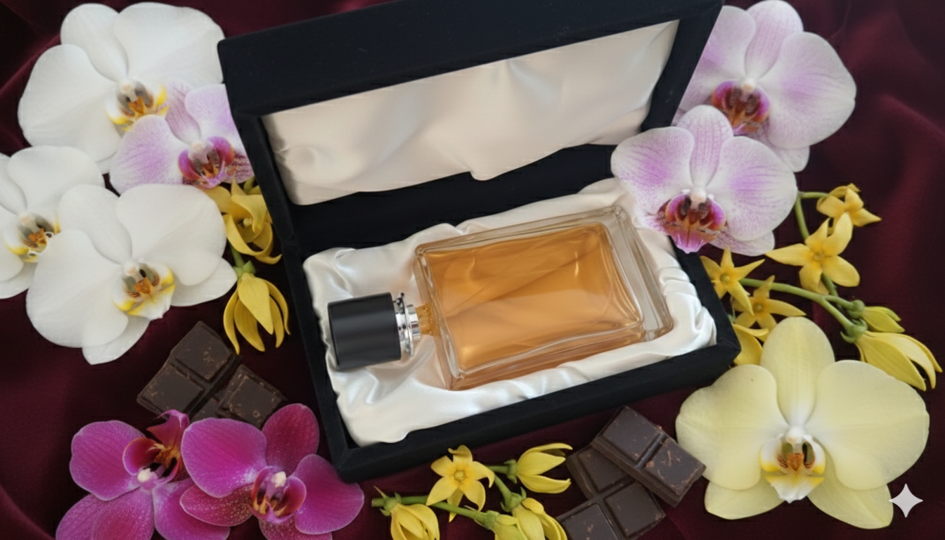 Orchidée chocolat noir